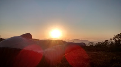 Serra de Ouro Branco - Nascer do sol visto da Serra de Ouro Branco