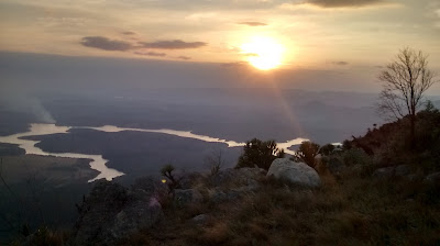 Serra de Ouro Branco - pôr-do-sol visto da Serra de Ouro Branco